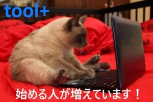 「toolプラス」を始める人が猛烈に増えている・・・！